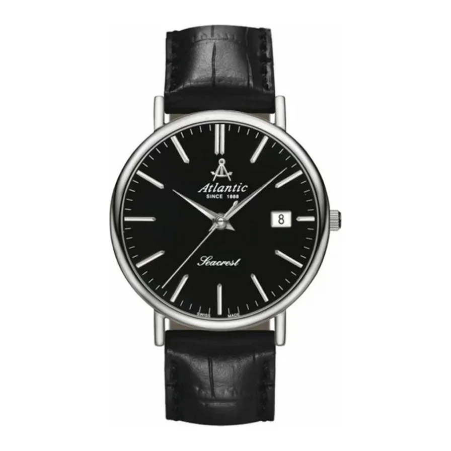 Atlantic, Automatic, Curea din piele, Negru