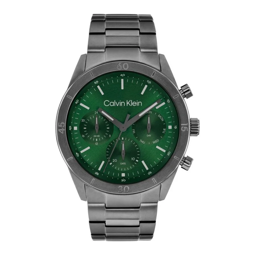 Calvin Klein 25200561, otel inoxidabil, verde, 43x10mm