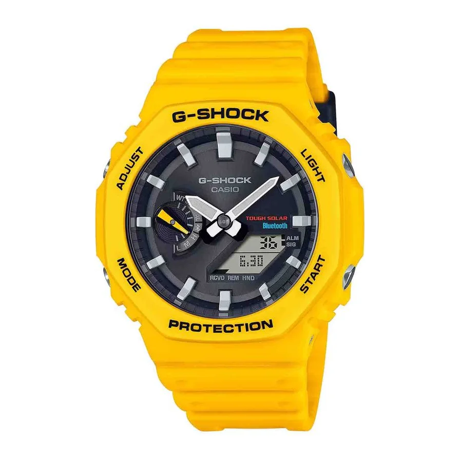 Casio analog si digital G-Shock, Galben sofran
