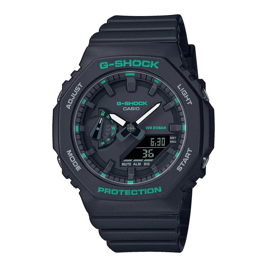 Casio cu o curea de rasina G-Shock, Negru