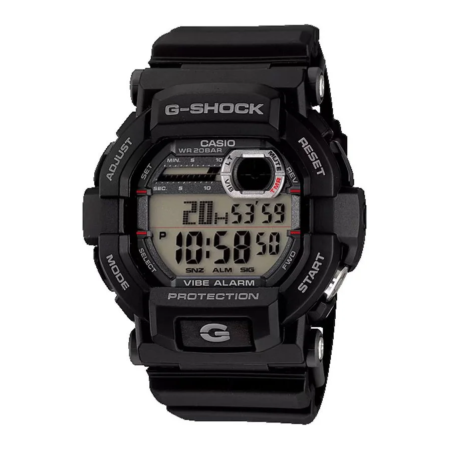 Casio digital rotund din rasina G-Shock, Negru