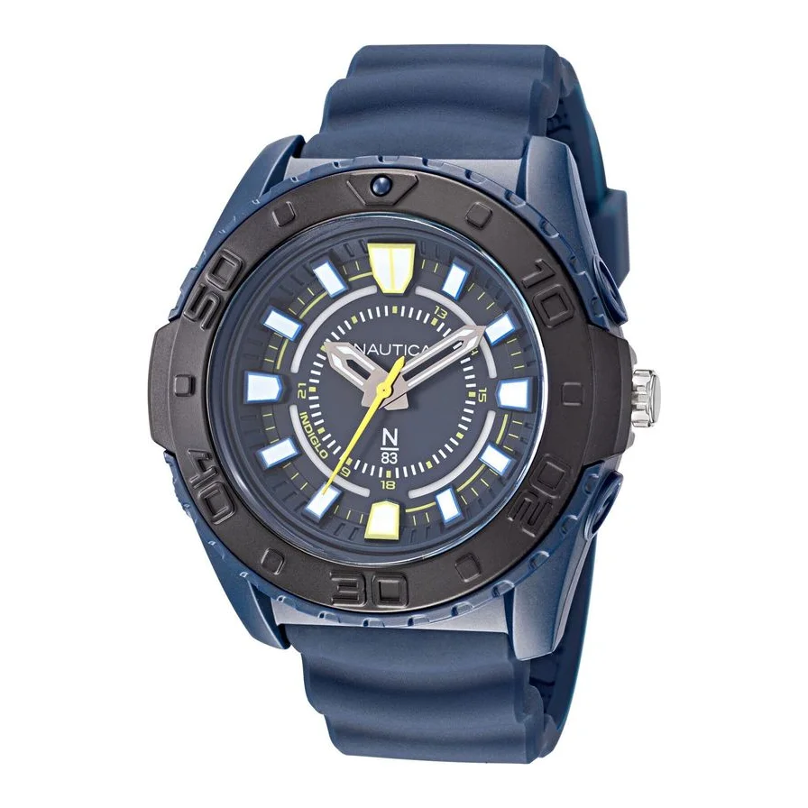 Ceas Nautica Quartz pentru barbati, Silicon, Bleumarin