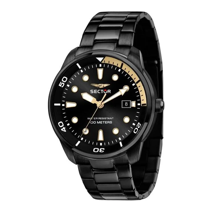 Ceas Sector R3253102027, carcasa 46 mm, negru, inox