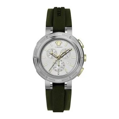 Ceas, Versace, Inox/Silicon, Negru