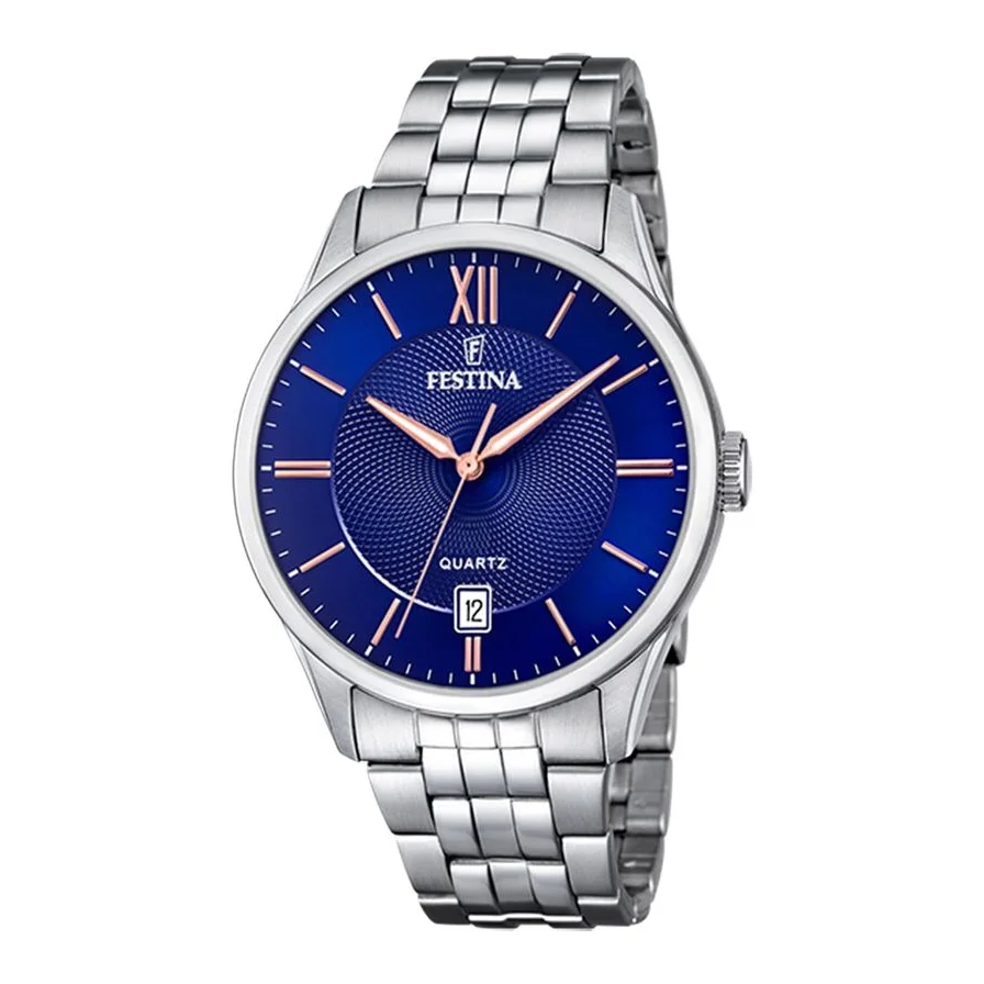 Festina quartz de otel inoxidabil, Argintiu