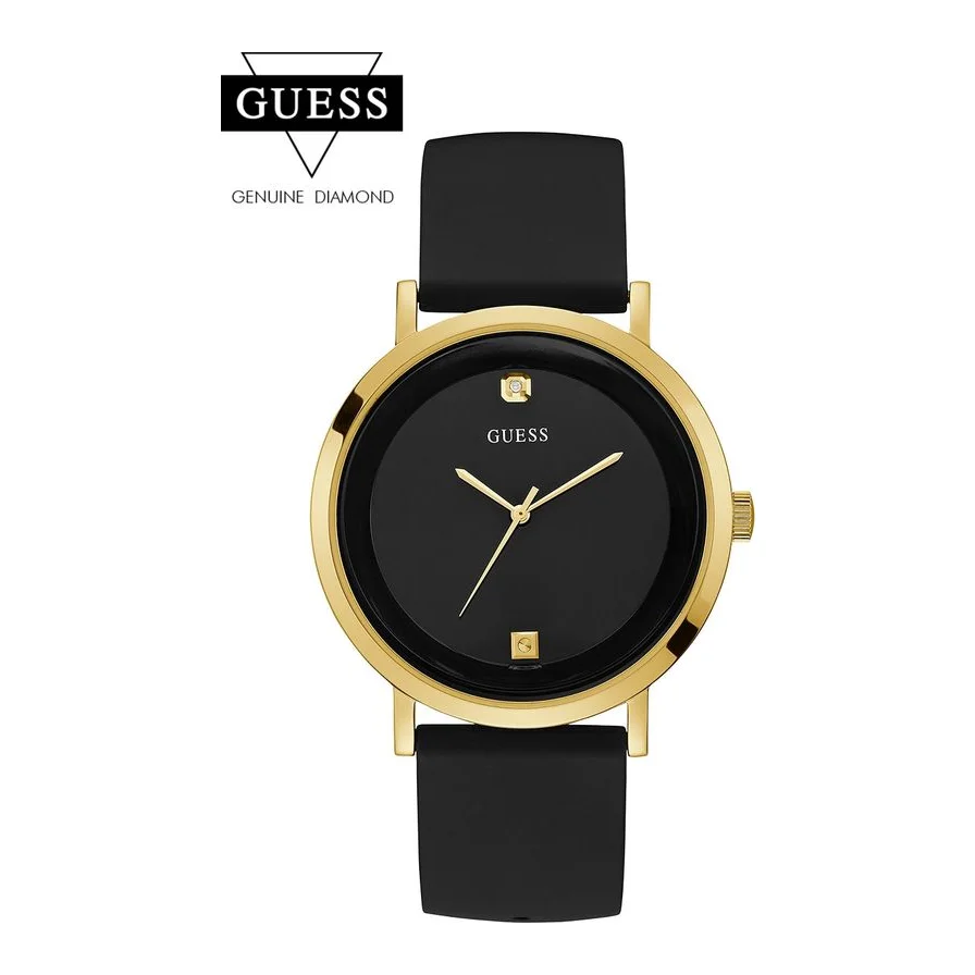 Guess analog decorat cu diamante, Negru