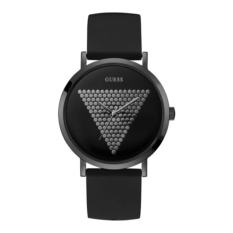 Guess rotund cu detaliu geometric pe cadran, Negru
