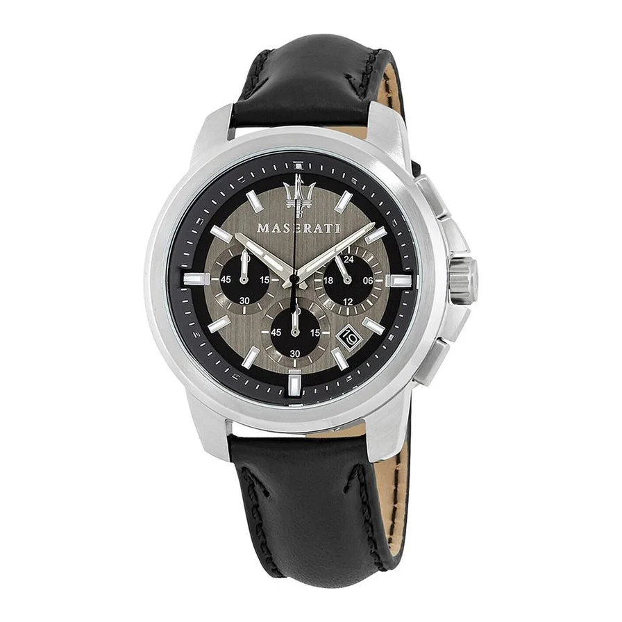 Maserati R8871621006, Quartz, 44mm, 5ATM, Argintiu