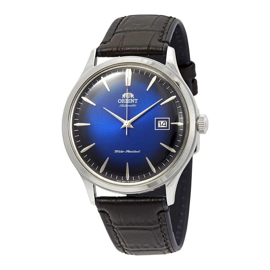 ORIENT automatic cu o curea de piele, Negru