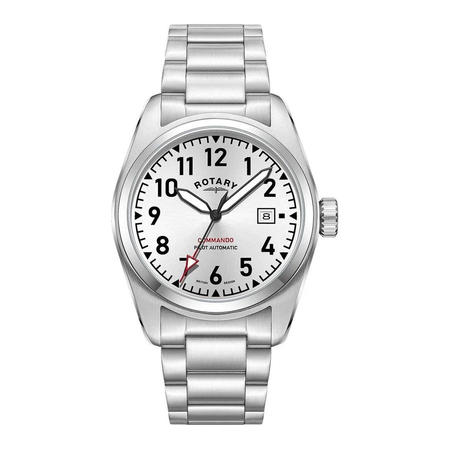 Rotary GB05470/22 Commando Mens Watch Automatic 42mm 10ATM