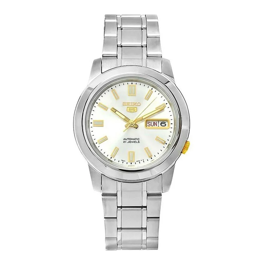 Seiko automatic cu bratara metalica, Argintiu