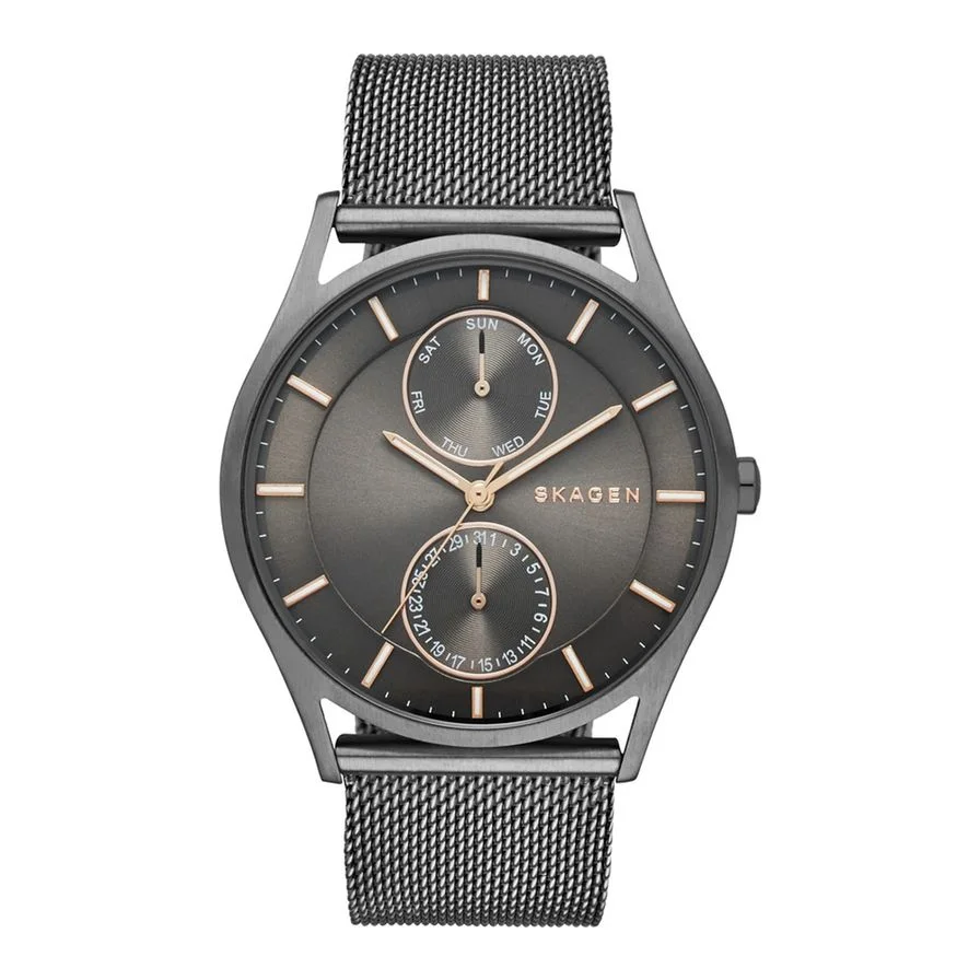 Skagen Ceas gri hematit Holst